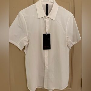 *NWT* Lululemon Men’s Down To The Wire Short Sleeve Shirt | White | Size M